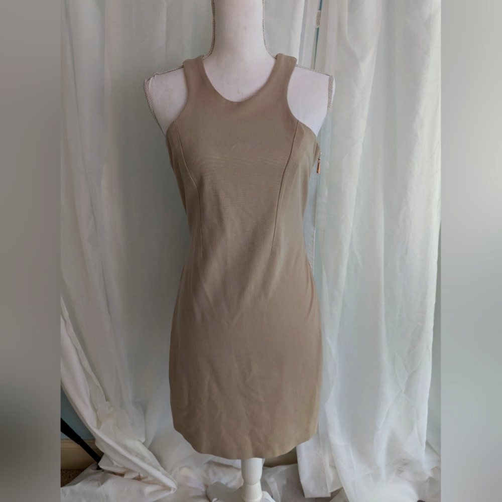 Boston Proper Tan Dress